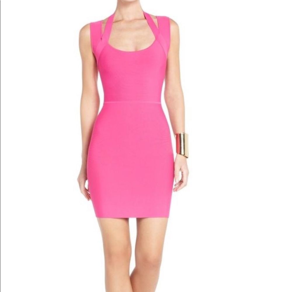 Hot pink mini bandage dress xs or size 0